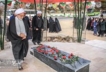 مراسم تجدید میثاق ، گلباران و عطر افشانی در مزار شهدای گمنام دانشگاه های شاهرود 